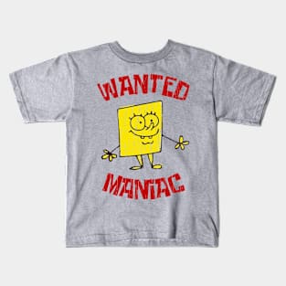 Wanted Maniac Disstresed Kids T-Shirt